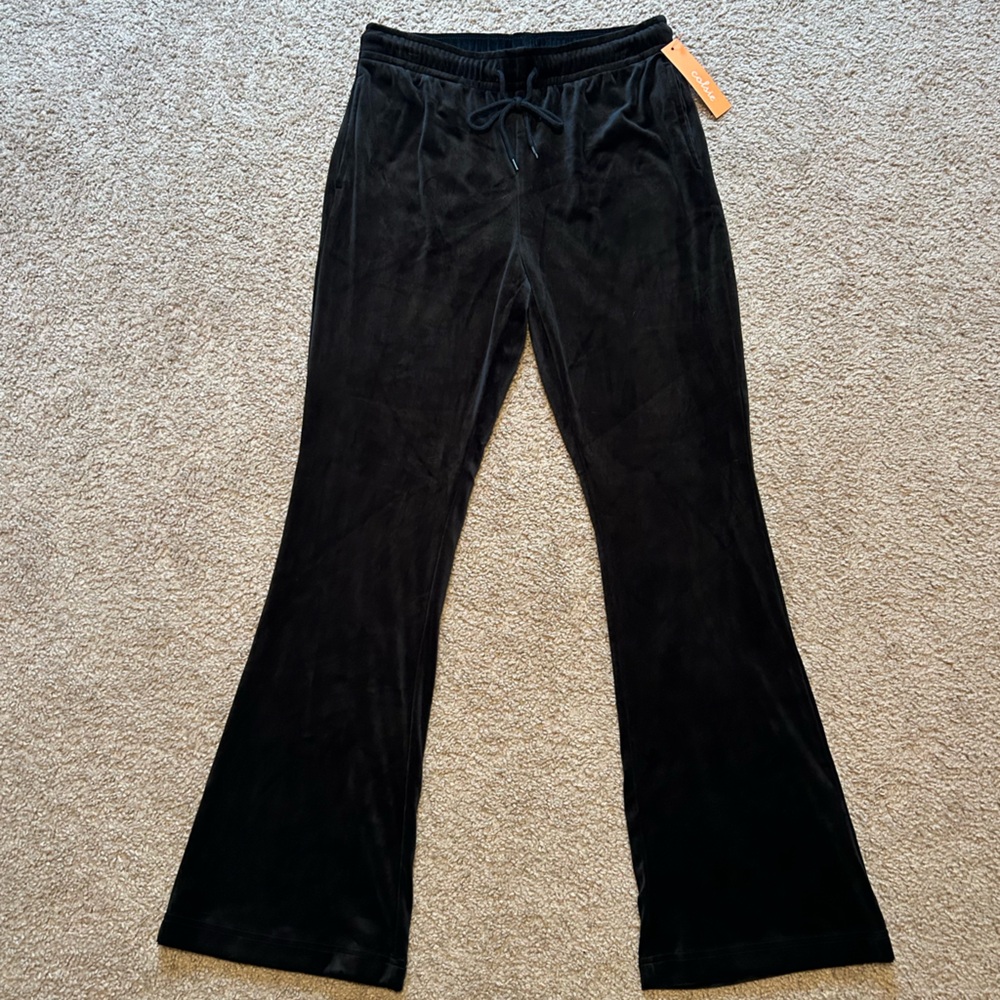 Target (Colsie) Black Velvet Flare Pants